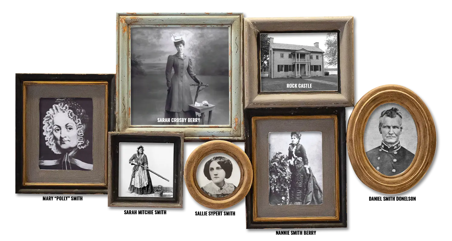 Collage of Daniel Smiths family - Rock Castle