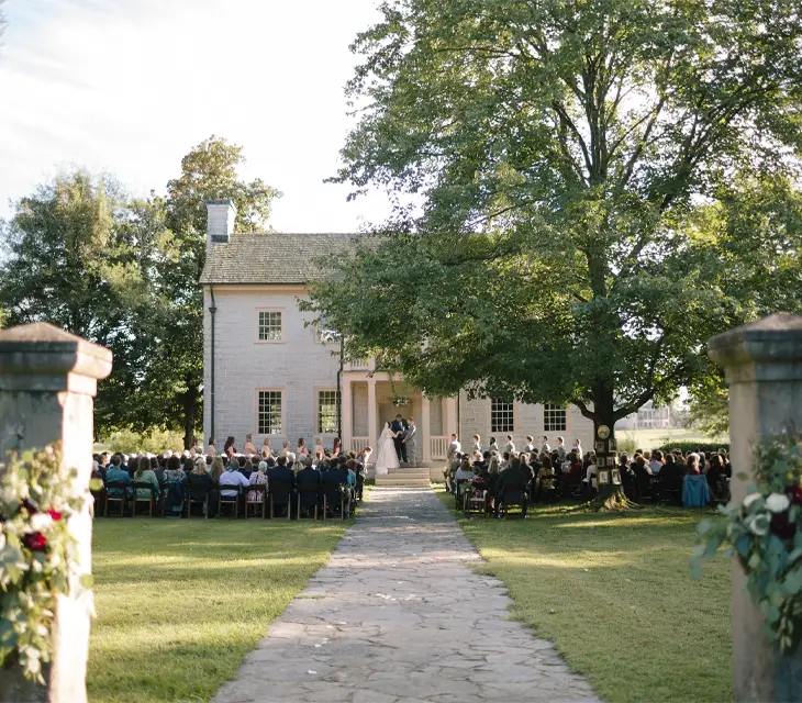 Historic Rock Castle house venue with a Wedding